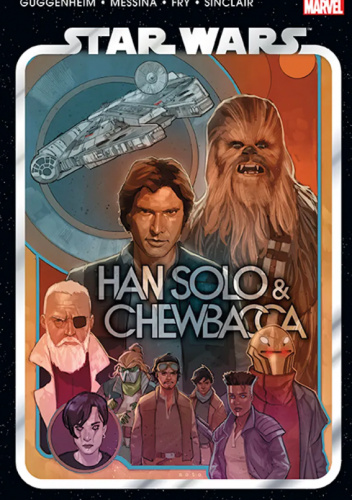 Okładki książek z cyklu Star Wars. Han Solo i Chewbacca