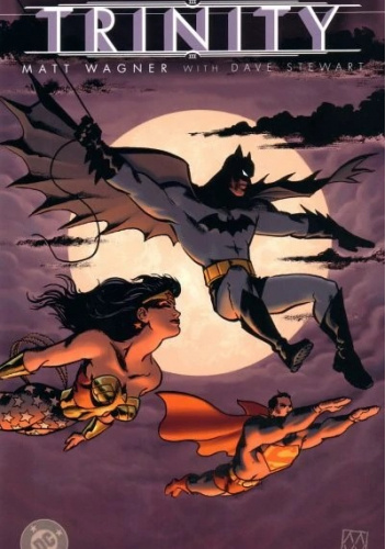 Okładki książek z cyklu Batman/Superman/Wonder Woman: Trinity Vol 1