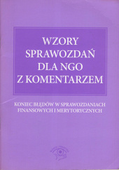 Okładka książki Wzory sprawozdań dla NGO z komentarzem Sławomir Liżewski, Katarzyna Trzpioła