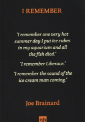 Okładka książki I Remember Paul Auster, Joe Brainard, Ron Padgett
