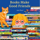 Okładka książki Books Make Good Friends: A Bibliophile Book Jane Mount