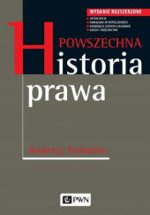Okładka książki Powszechna historia prawa Andrzej Dziadzio