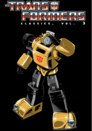 Okładki książek z cyklu The Transformers Classic