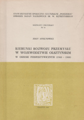 Okładka książki Kierunki rozwoju przemysłu w województwie olsztyńskim w okresie perspektywicznym (1960-1980) Jerzy Affeltowicz