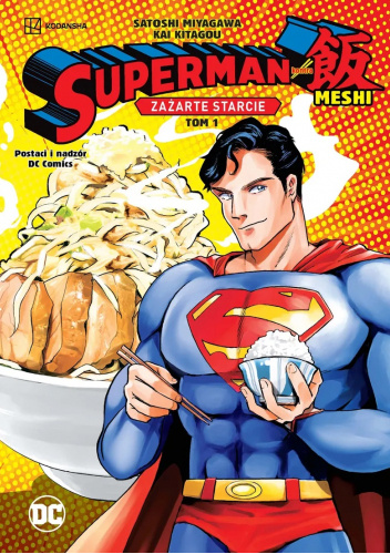 Okładki książek z cyklu Superman kontra Meshi: Zażarte starcie