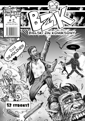 Okładki książek z cyklu BZIK. Bielski Zin Komiksowy