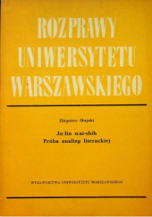 Okładka książki Ju-lin wai-shih: Próba analizy literackiej Zbigniew Słupski