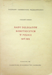 Okładka książki Rady delegatów robotniczych w Polsce 1918-1919 Zygmunt Rybicki