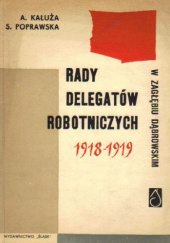 Okładka książki Rady Delegatów Robotniczych w Zagłębiu Dąbrowskim 1918-1919 Adam Kałuża, Stanisława Poprawska