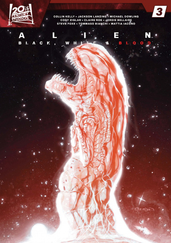 Okładki książek z cyklu Alien: Black, White and Blood