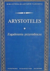 Okładka książki Zagadnienia przyrodnicze Arystoteles