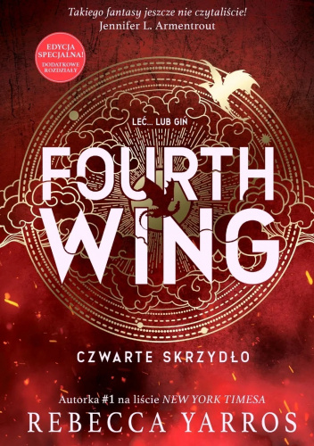 Okładka książki Fourth Wing. Czwarte Skrzydło. Edycja specjalna Rebecca Yarros