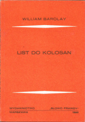 Okładka książki List do Kolosan William Barclay