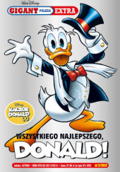 Okładka książki Wszystkiego najlepszego, Donald! Giorgio Cavazzano, Enrico Faccini, Andrea Freccero, Vitale Mangiatordi, Alberto Savini