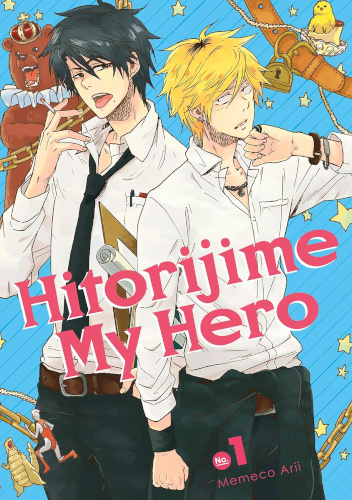 Okładki książek z cyklu Hitorijime My Hero