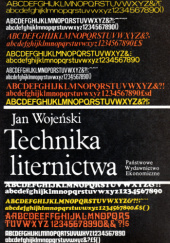 Okładka książki Technika liternictwa Jan Wojeński