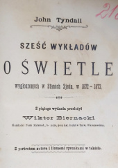 Okładka książki Sześć wykładów o świetle John Tyndall
