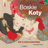 Okładka książki Boskie koty. Kot w sztuce japońskiej Rhiannon Paget