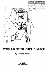 Okładka książki World thought police Tomas Schuman
