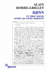 Okładka książki Djinn. Un trou rouge entre les pavés disjoints autorstwa Alain Robbe-Grillet