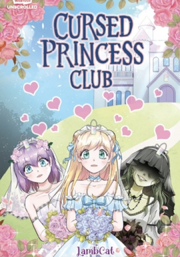 Okładki książek z cyklu Cursed Princess Club Series