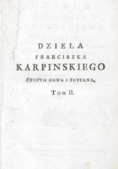 Okładka książki Dzieła Franciszka Karpińskiego. Edycya nowa i zupełna. Tom II. Psałterz Dawida nowo przetłumaczony - Franciszek Karpiński