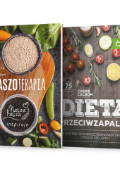 Okładka książki Dieta przeciwzapalna / Kaszoterapia Pakiet autora Cherie Calbom,&nbsp;Anna Kowalczyk, 9788380211087