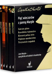 Okładka książki Pięć wieczorów z panną Marple Zatrute pióro / Karaibska tajemnica / Kieszeń pełna żyta / Uśpione morderstwo / Trzynaście zagadek Pakiet