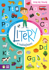 Okładka książki Uczę się i bawię Litery z naklejkami Magda Malicka