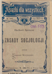Okładka książki Zasady socjologii Herbert Spencer