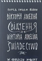 Okładka książki Świadectwo Wiktoria Amelina