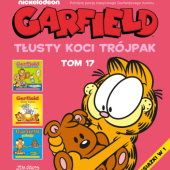 Okładka książki Garfield. Tłusty koci trójpak. Tom 17 Jim Davis