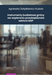 Okładka książki Instrumenty budżetowe gminy we wspieraniu przedsiębiorstw sektora MSP Agnieszka Żołądkiewicz-Kuzioła