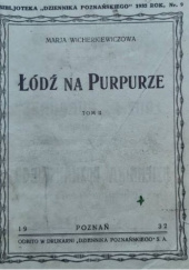 Okładka książki Łódź na purpurze Maria Wicherkiewiczowa