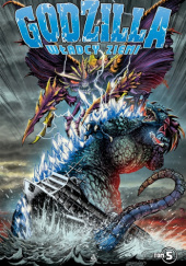 Okładka książki Godzilla. Władcy Ziemi T.5 Matt Frank,&nbsp;Chris Mowry,&nbsp;Jeff Zornow