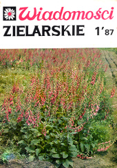 Okładka książki Wiadomości Zielarskie rok 1987 nr 1 - Urszula Uszyńska-Nowicka