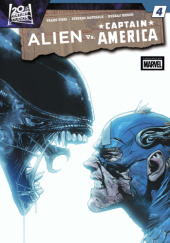 Okładka książki Alien vs. Captain America #4 Stefano Raffaele,&nbsp;Frank Tieri