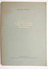 Wykłady z historii filozofii i myśli społecznej Odrodzenia