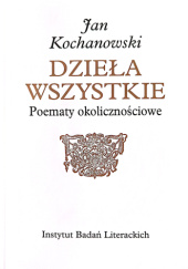 Okładka książki Poematy okolicznościowe Jan Kochanowski