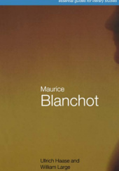 Okładka książki Maurice Blanchot Ullrich Haase,&nbsp;William Large