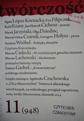Okładka książki Twórczość - 11/2024 (948) praca zbiorowa