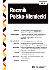 Okładka książki Rocznik Polsko-Niemiecki 31/2023