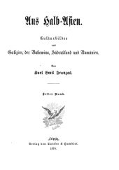 Okładka książki Aus Halb-Asien. Culturbilder aus Galizien, der Bukowina, Südrußland und Rumänien. Erster Band Karl Emil Franzos