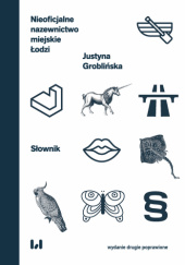 Okładka książki Nieoficjalne nazewnictwo miejskie Łodzi Justyna Groblińska