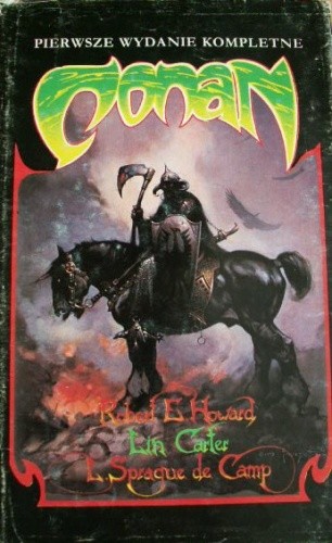 Okładki książek z cyklu Conan "czarna seria"