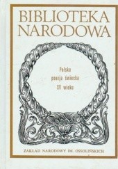 Okładka książki Polska poezja świecka XV wieku Maciej Włodarski