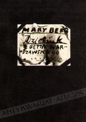 Okładka książki Dziennik z getta warszawskiego Mary Berg