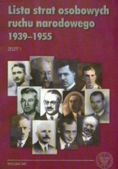Lista strat osobowych ruchu narodowego 1939-1955 zeszyt 1