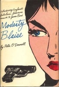 Okładki książek z cyklu Modesty Blaise