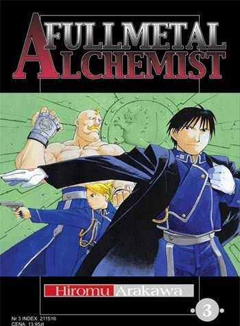 Okładki książek z cyklu Fullmetal Alchemist